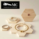 Organizador y Exhibidor Hexagonal de Joyas - 9 Piezas