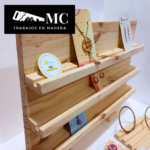 Exhibidor Portatarjetas de Aros de 3 Estantes