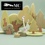 Juego de Puzzle de Bosque de 12 Piezas