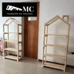 Estantería Infantil con Techo de Casita - Pack x2