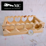 Bandeja de Corazones - 29cm x 20cm - Centro de Mesa