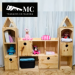 Muebles Infantiles Estilo Castillo con Cajones - Juego de 3