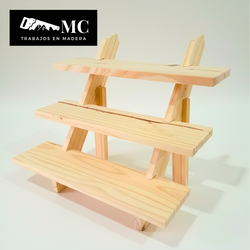 Expositor Desarmable para Feria de 3 Escalones