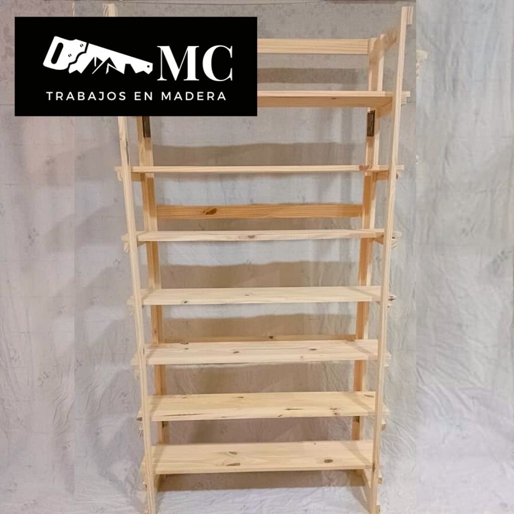 Estantería Plegable con Estantes por Encastre