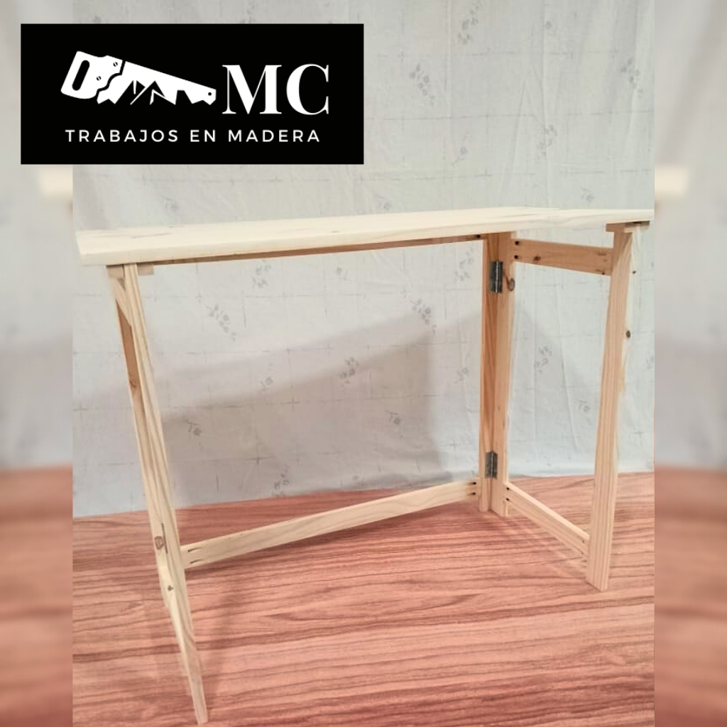 Mesa Plegable de Madera, Ideal Feria y Camping