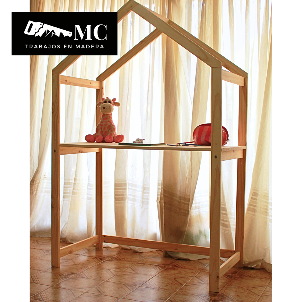Escritorio con Forma de Casita Infantil