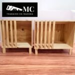 Mesa de Luz con Cama para Mascotas
