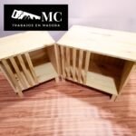 Mesa de Luz con Cama para Mascotas