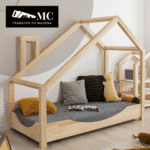 Cama Casita Montessori con Chimenea