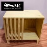 Mesa de Luz con Cama para Mascotas