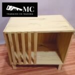 Mesa de Luz con Cama para Mascotas