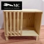 Mesa de Luz con Cama para Mascotas