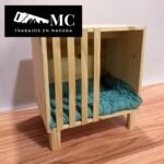 Mesa de Luz con Cama para Mascotas