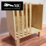 Mesa de Luz con Cama para Mascotas