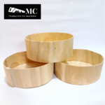 cajas redondas de madera