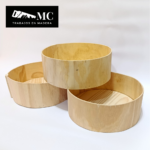 cajas redondas de madera