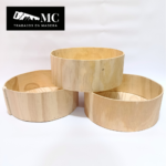 cajas redondas de madera