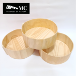 cajas redondas de madera