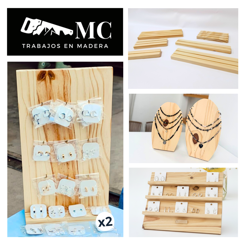 Kit de Exhibidores para Bisutería y Joyería – 11 Piezas