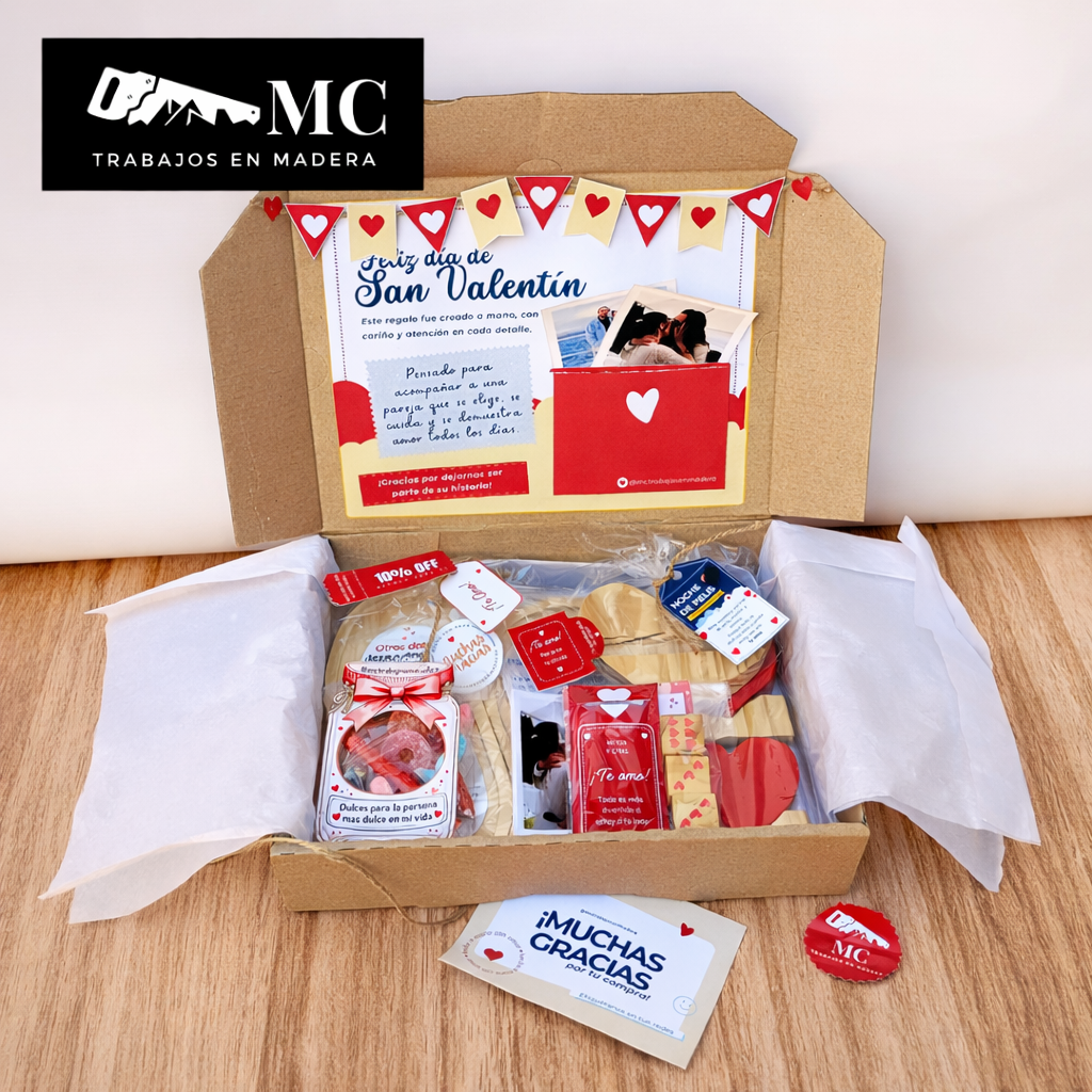 Box Dia de San Valentin - Idea de Regalo Original y Unico